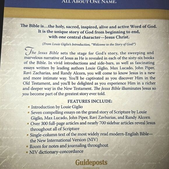 The Jesus Bible NIV With Writings by Popular Christian Authors Trade Paperback - Picture 5 of 12